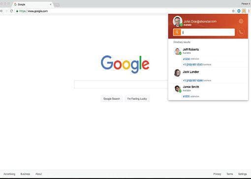 ShoreTel Connect for Chrome™ browser 