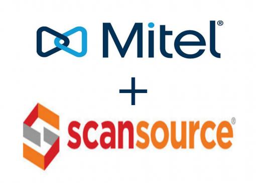 mitel and scansource company logos