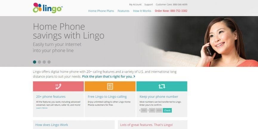 Lingo home phone service