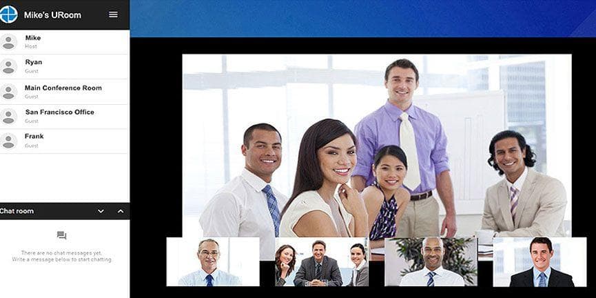 Yorktel helps companies achieve true collaboration with Univago, their video collaboration as-a-service. yorktel univago meeting interface