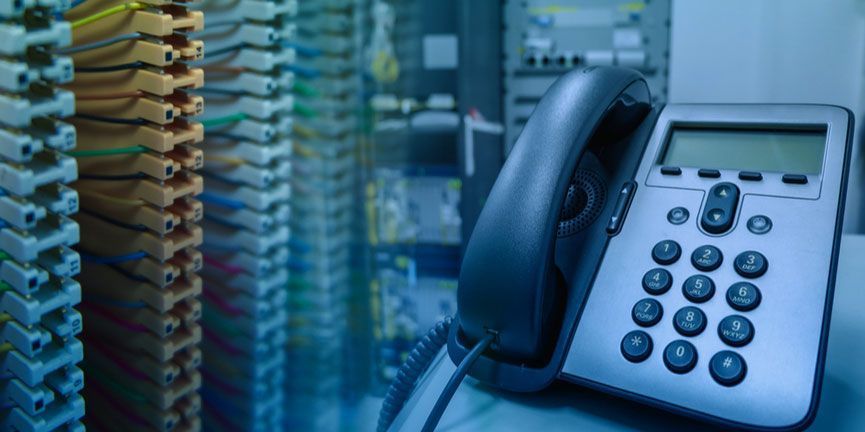 business phone with pbx network