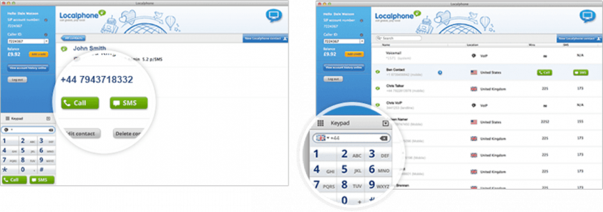 Localphone functions Localphone functions