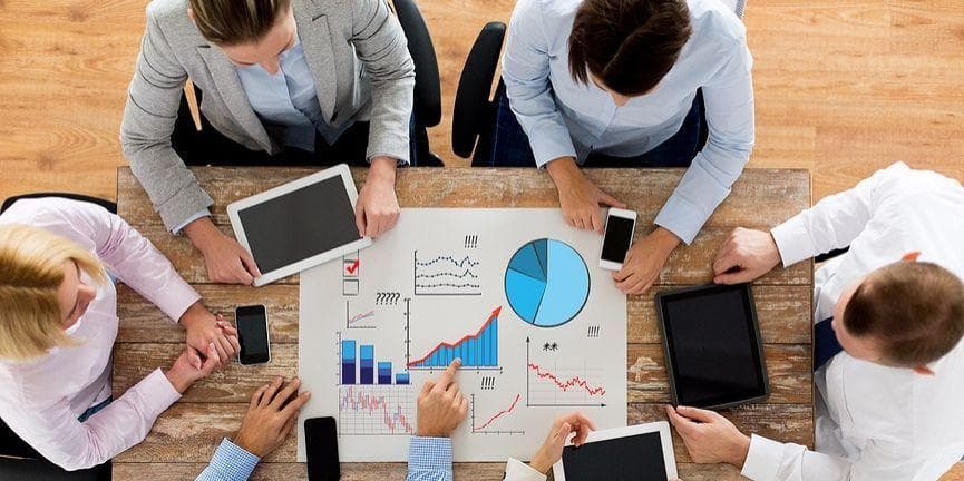 Nextiva Analytics is a powerful analytics solution that help businesses view critical call data and turn them into actionable insights. employees on a meeting