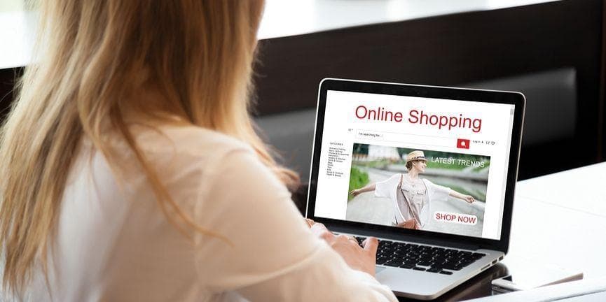 woman browsing ecommerce website