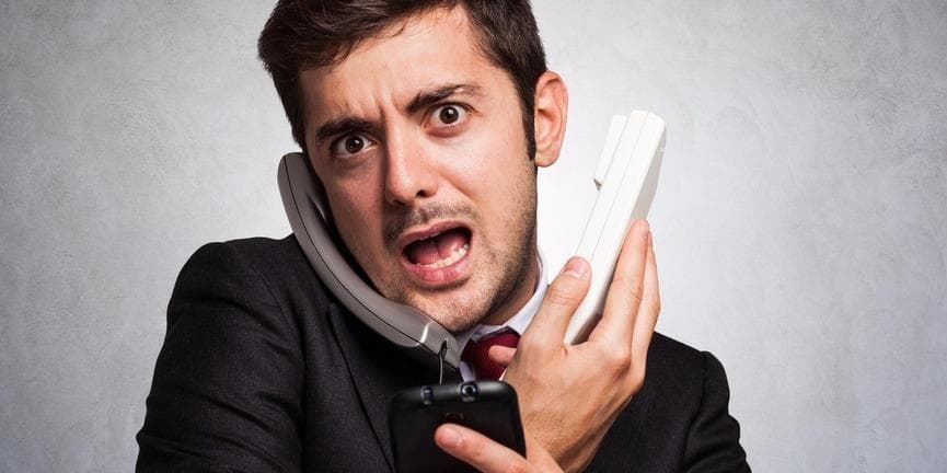 VoIP technology helps reduce employee stress in several ways. stressed employee answering calls
