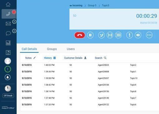 Avaya IP Office Contact Center 10 call details