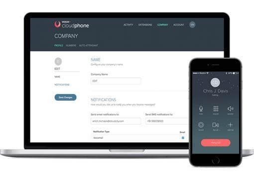Voxox Cloud Phone user interface