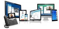 Collab9 offers a secure UCaaS solution that helps meet the demands of today's mobile workforce. collab9 unified communications solution on mobile tablet desktop devices
