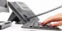 telephone and keyboard
