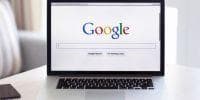 google search on laptop computer