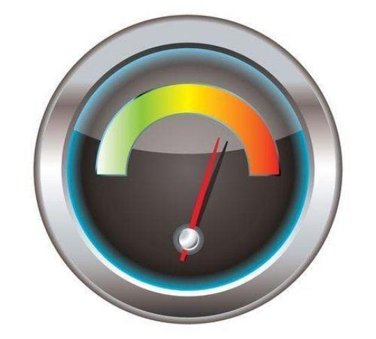 Download speed is a measure of how many bytes can pass through a connection. download speed gauge