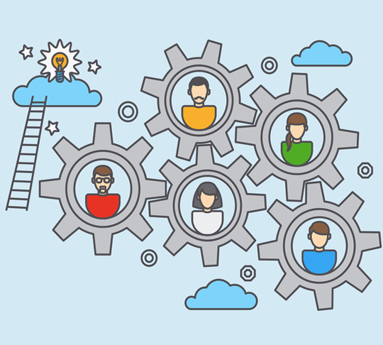 A team collaboration solution can help your employees work smarter, faster, and better. employees working together