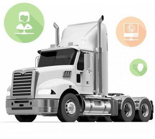 truck communicating via different methods